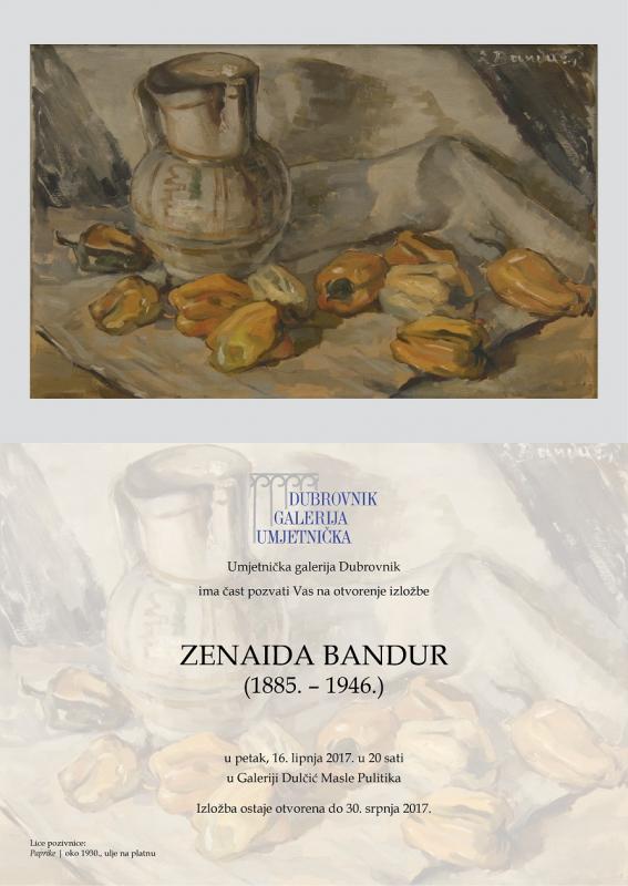 IZLOŽBA ZENAIDE BANDUR (1885.-1946.) - slikarice rodom iz Stona