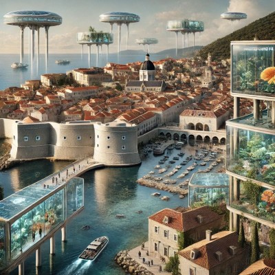 Futuristički Dubrovnik: Ovako bi Grad mogao izgledati 2224. godine